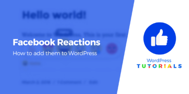 add Facebook reactions to WordPress