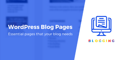 wordpress blog pages