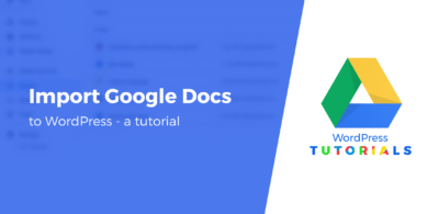 import from Google Docs to WordPress