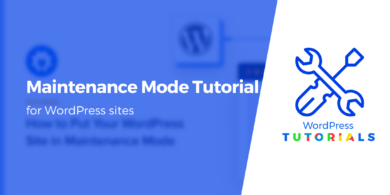 WordPress maintenance mode
