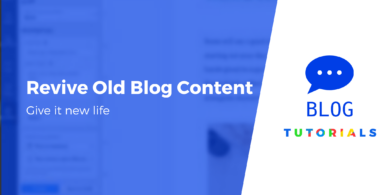 revive old blog content