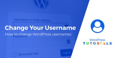 change WordPress usernames
