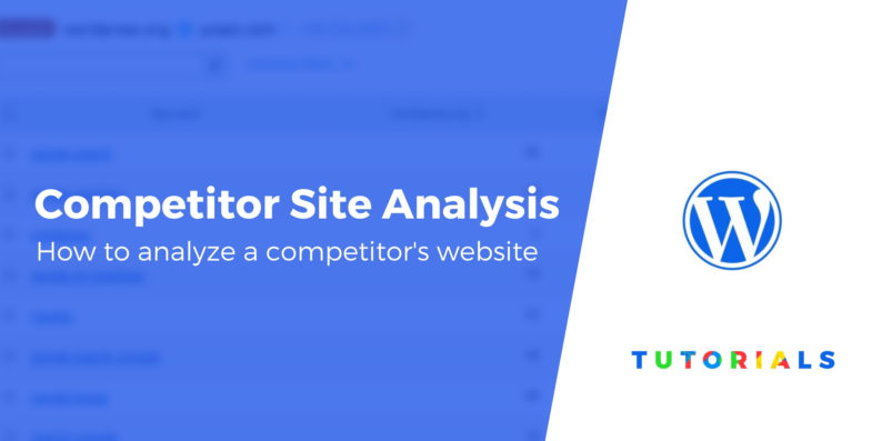 Competitor Site Analysis