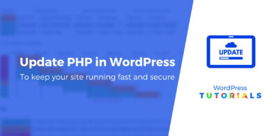 Update PHP in WordPress