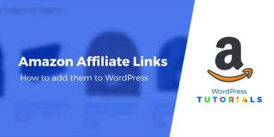 how to add amazon affiliate link to wordpress