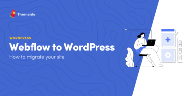 Webflow to WordPress.